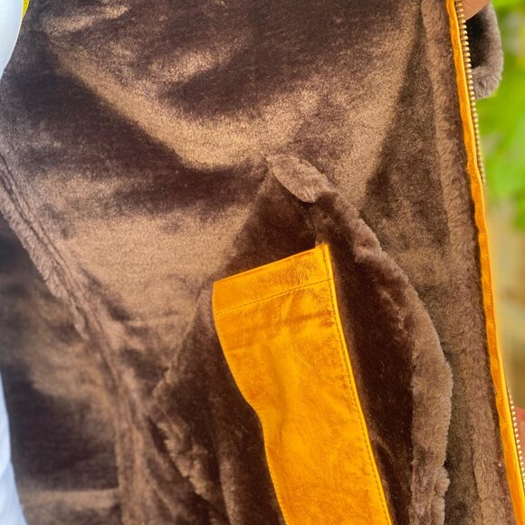 AMJ Lloyd Luxury Orange-Patina Premium Original Leather Jacket for Men - Picture 10 of 12